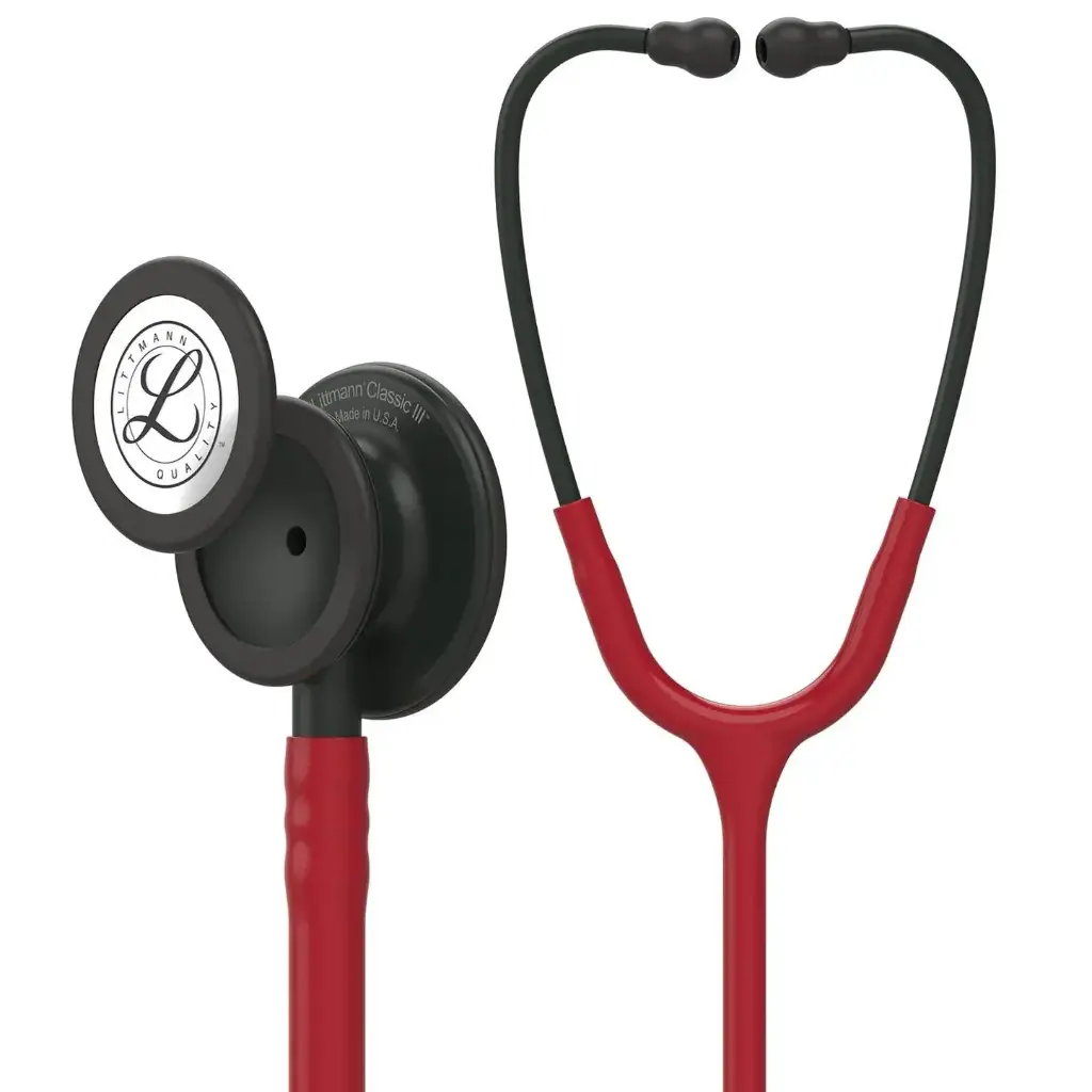 Stethoscope Black Burgundy 5868