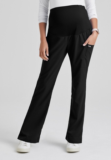 GREYS ANATOMY GRP560 MATERNITY PANTS (Black, L)